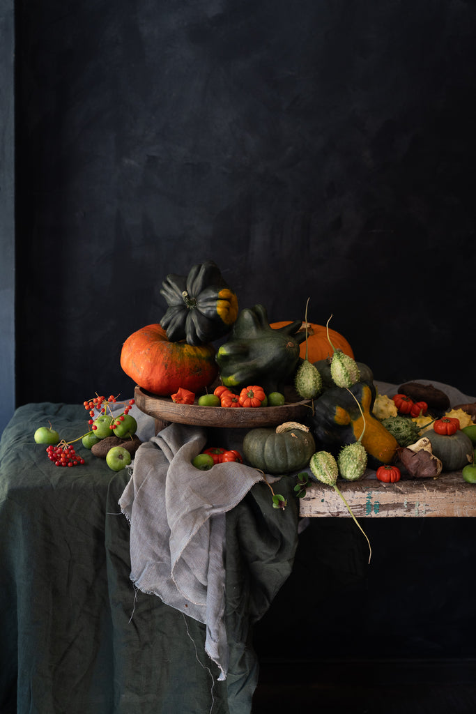 Harvest Still Life – Pumpkins, Bulbs & Ornamental Vegetables | From