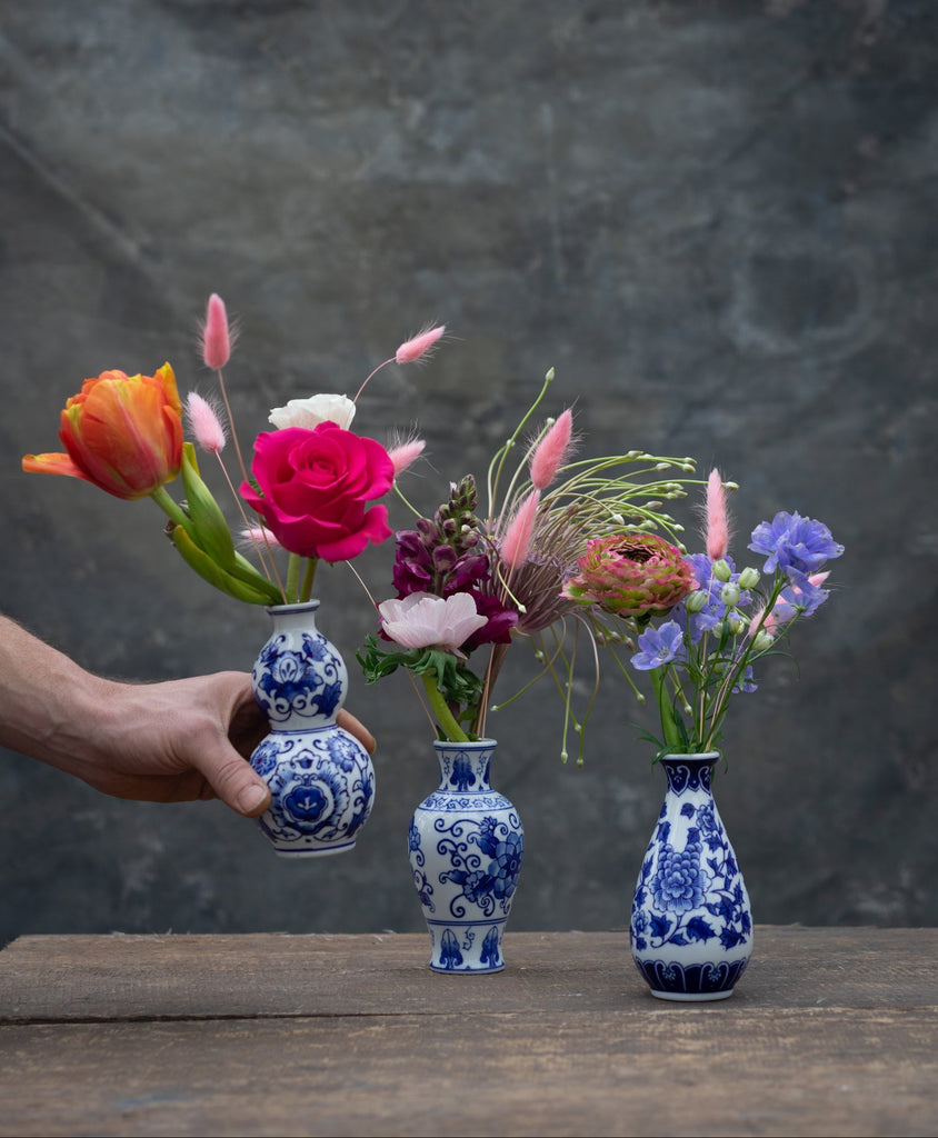Delfts trio | Los of met boeket
