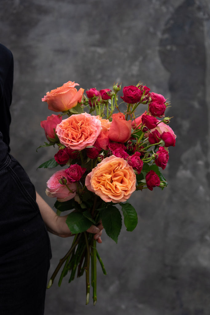 Rosie Posie Boeket | Uniek rozen boeket | Vanaf;